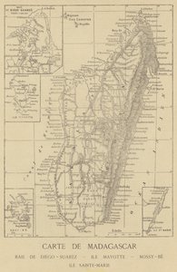 Kort over Madagaskar